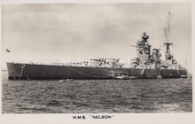Load image into Gallery viewer, Naval History Postcard - H.M.S. Nelson, Royal Navy Nelson-Class Battleship XT73