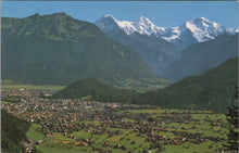 Load image into Gallery viewer, Switzerland Postcard - Interlaken, Eiger, Monch, Jungfrau RS31470