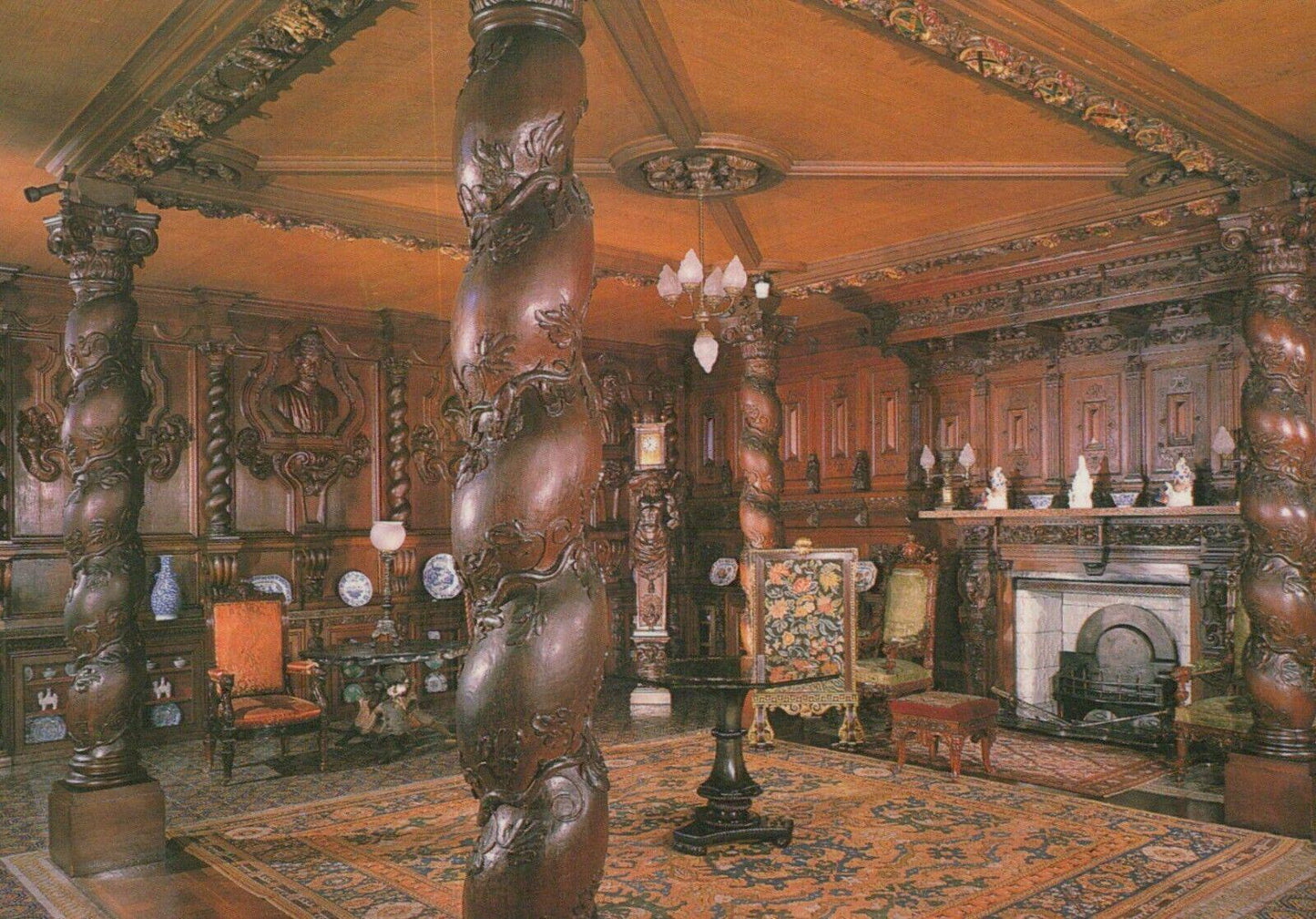 Derbyshire Postcard - Chatsworth House - The Oak Room RRR226