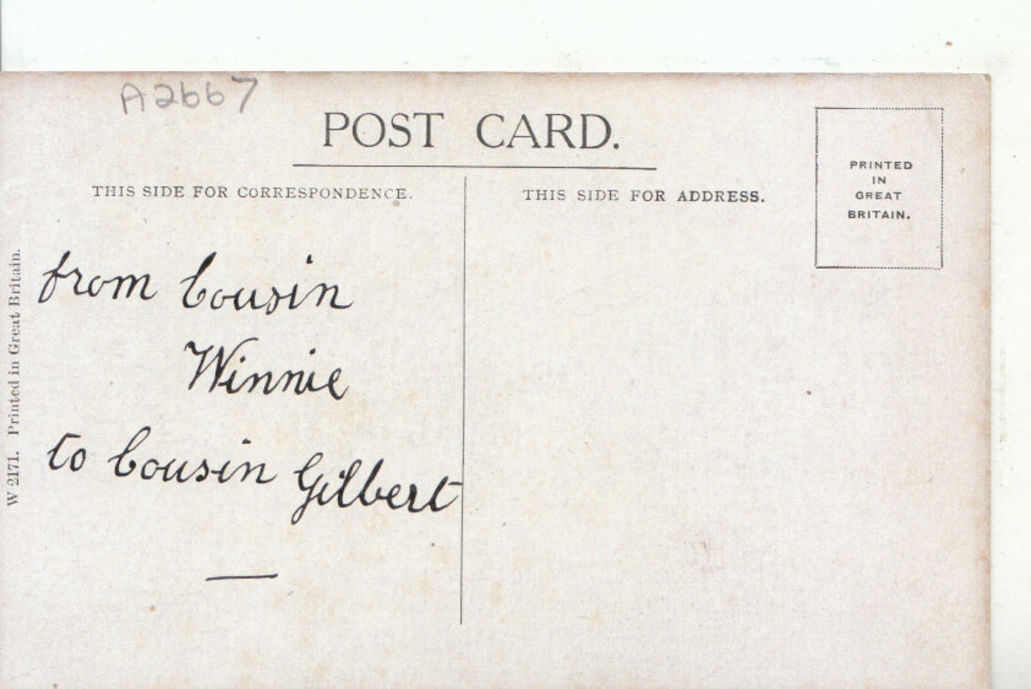 Greetings Postcard - Child Holding Flowers - Love On Your Birthday 15766A