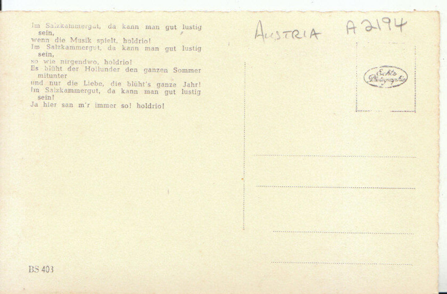 Austria Postcard - St Wolfgang - Landungsplatz 15969A