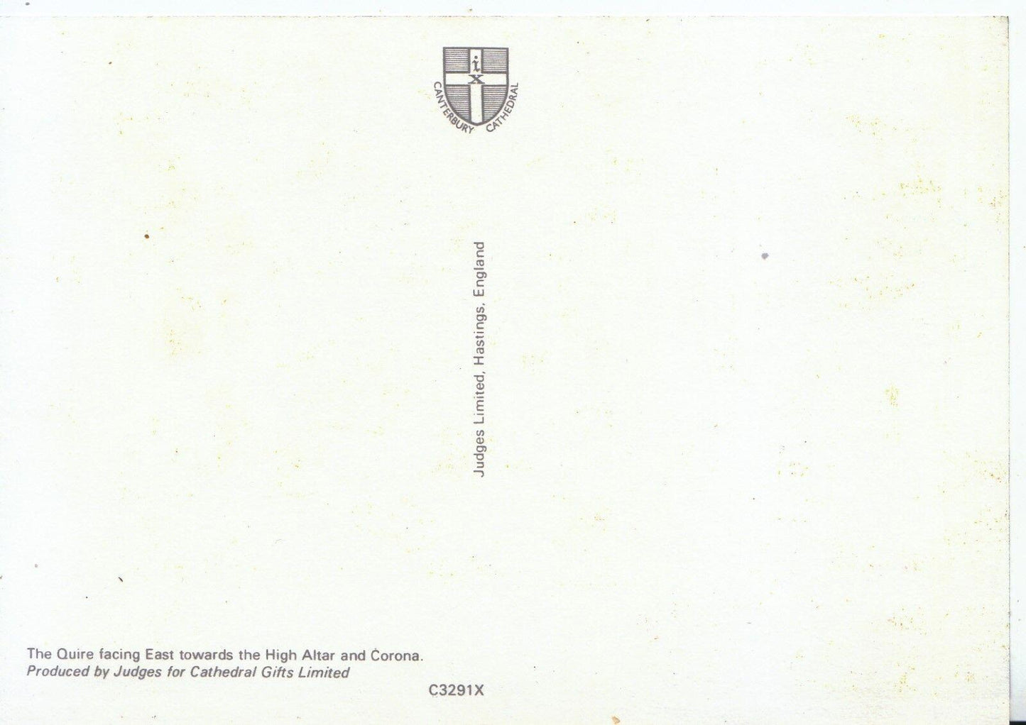 Kent Postcard - The Quire, Canterbury Cathedral SM333