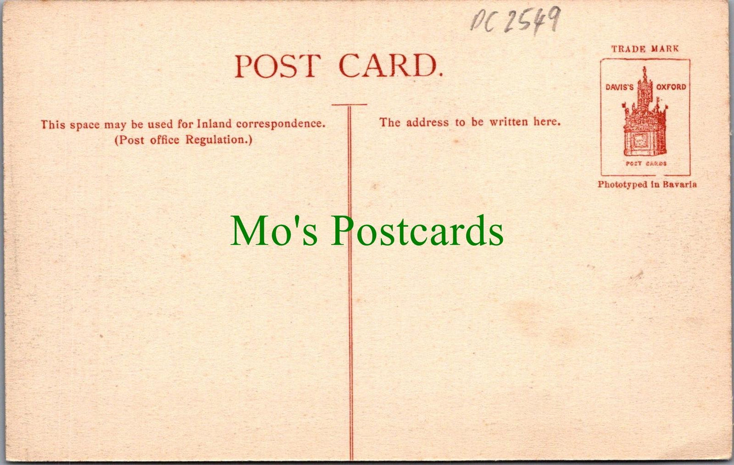 Oxfordshire Postcard - Sutton Courtenay, Radley College, Subwardens House DC2549