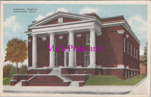 Load image into Gallery viewer, America Postcard - Wooster, Ohio, Masonic Temple HM460