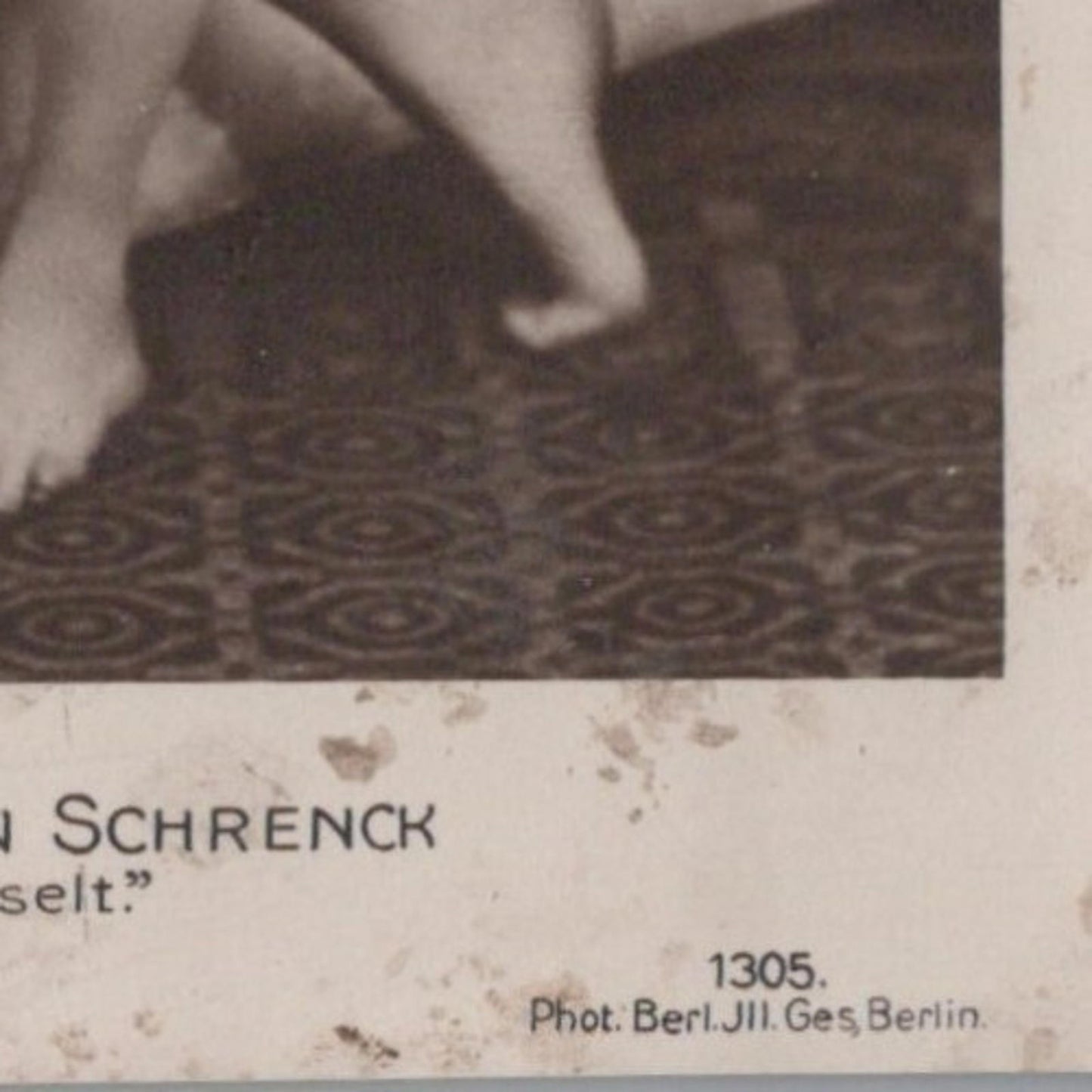 Theatrical Postcard - Edith Von Schrenck Dancer, Dancing, Signed RS40479