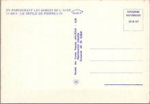 Load image into Gallery viewer, France Postcard - Le Defile De Pierre-Lys, En Parcourant Les Gorges De...RR15546