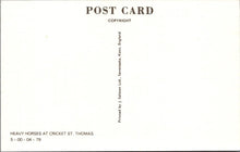 Load image into Gallery viewer, Somerset Postcard - Heavy Horses and State Express at Cricket St Thomas RS38615