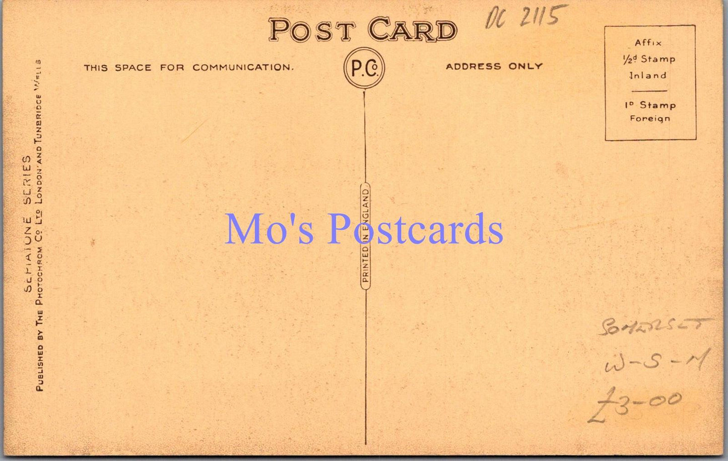 Somerset Postcard - Weston-Super-Mare, Knightstone Sands DC2115