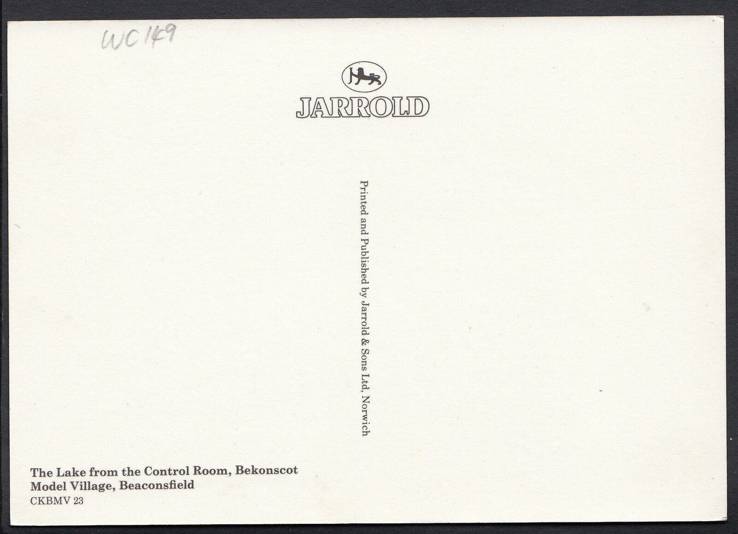 Buckinghamshire Postcard - Bekonscot Model Village WC149