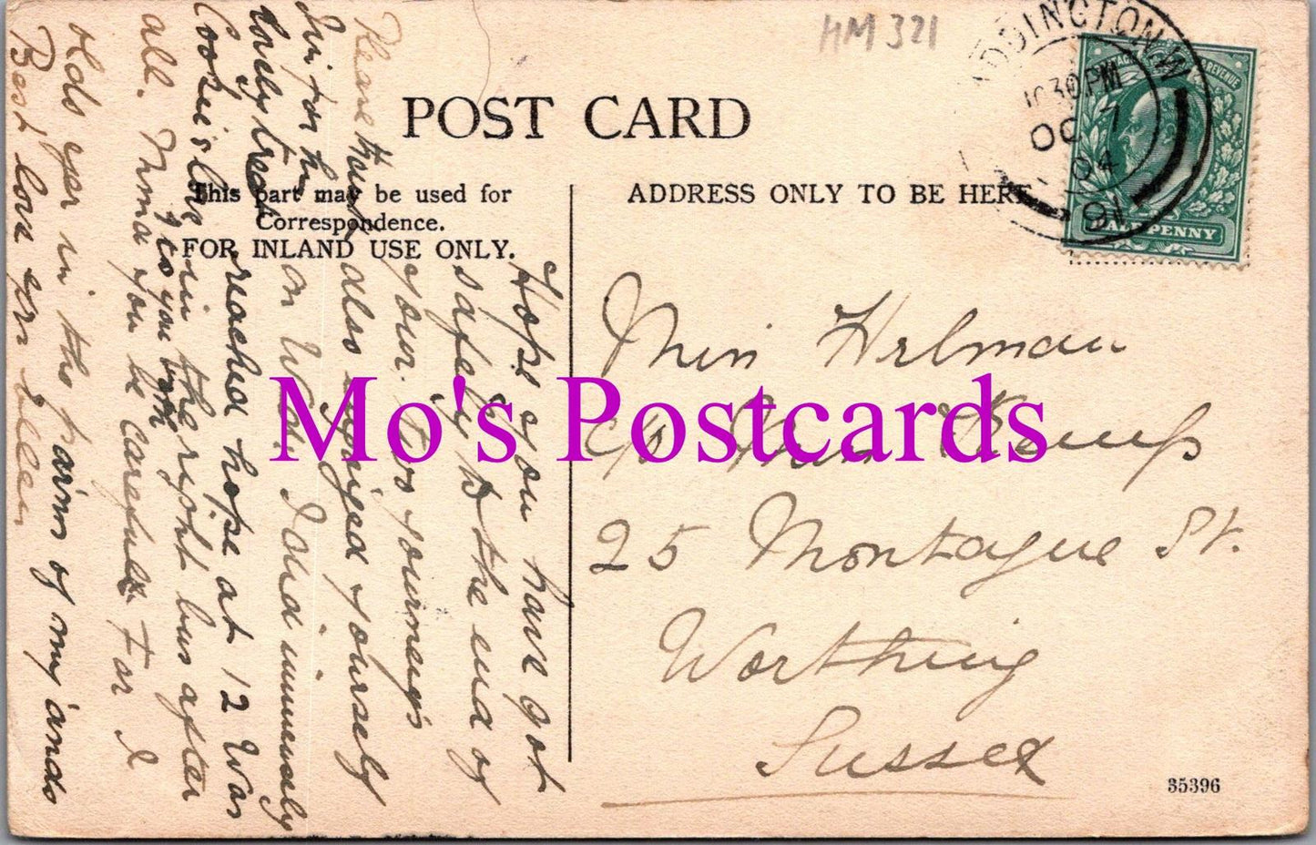 London Postcard - Christ Church, Lancaster Gate HM321