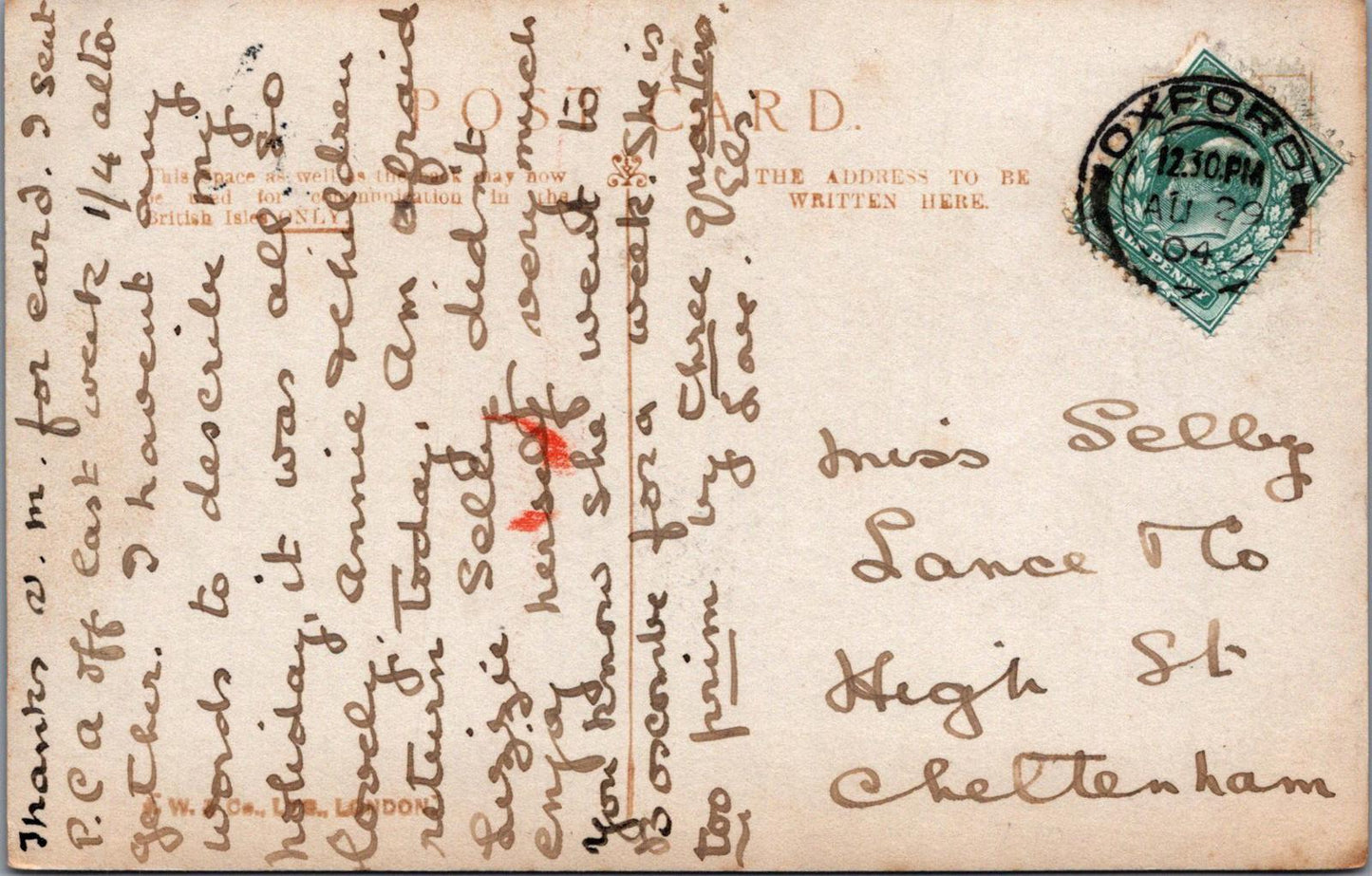 Oxfordshire Postcard - Lincoln College XT153