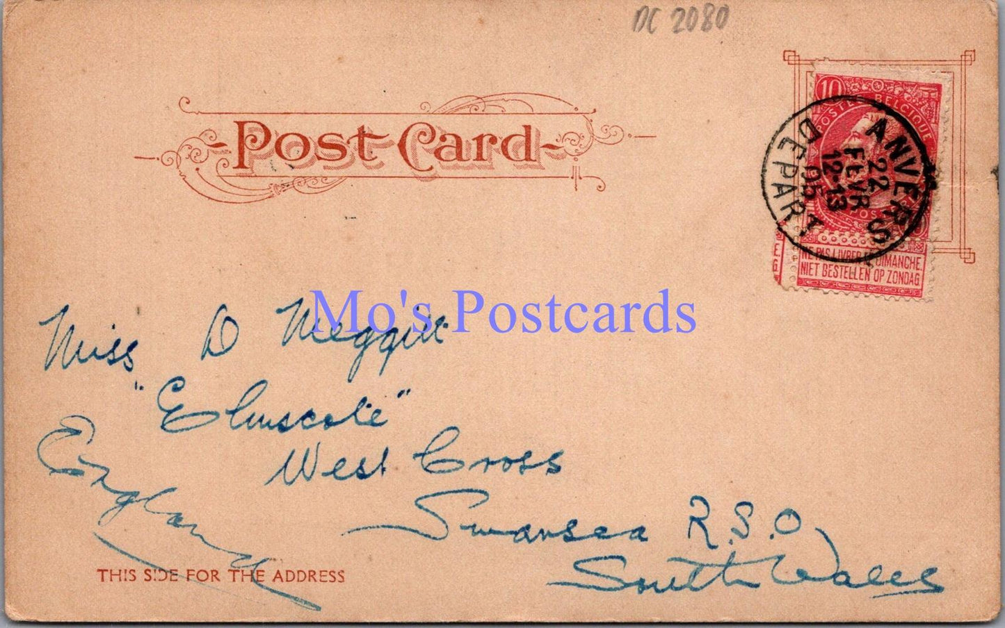 America Postcard - New York Harbor From Bridge. Posted 1905 - DC2080