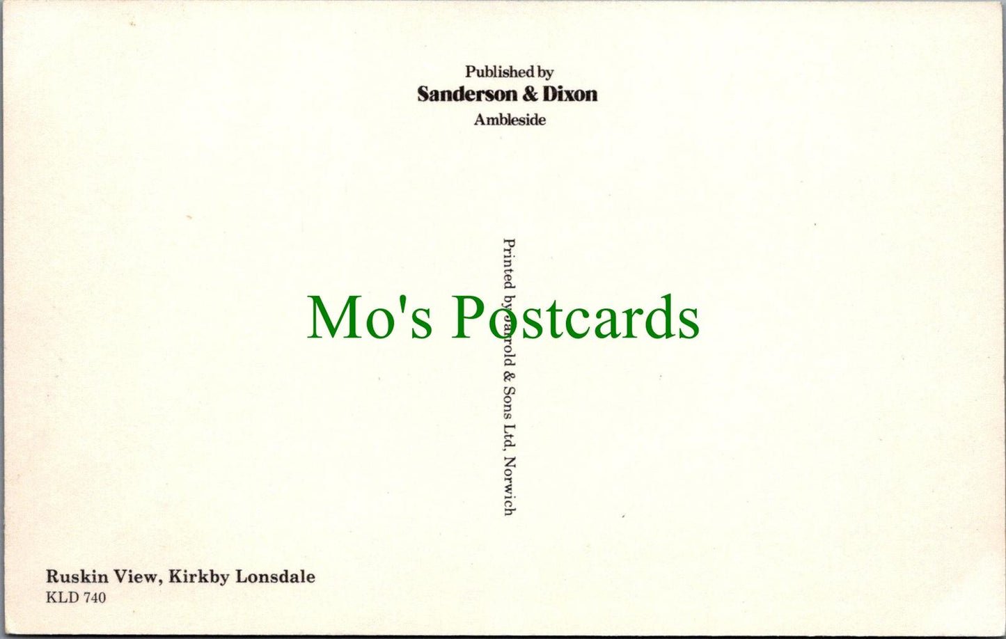 Cumbria Postcard - Kirkby Lonsdale, Ruskin View RS36394