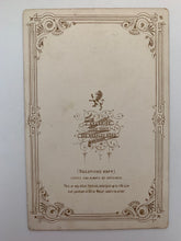 Load image into Gallery viewer, Vintage-style card with decorative border and text on a white background