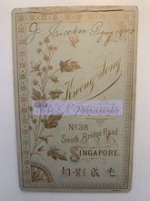 Load image into Gallery viewer, Vintage-style card with decorative text and floral elements on a white background