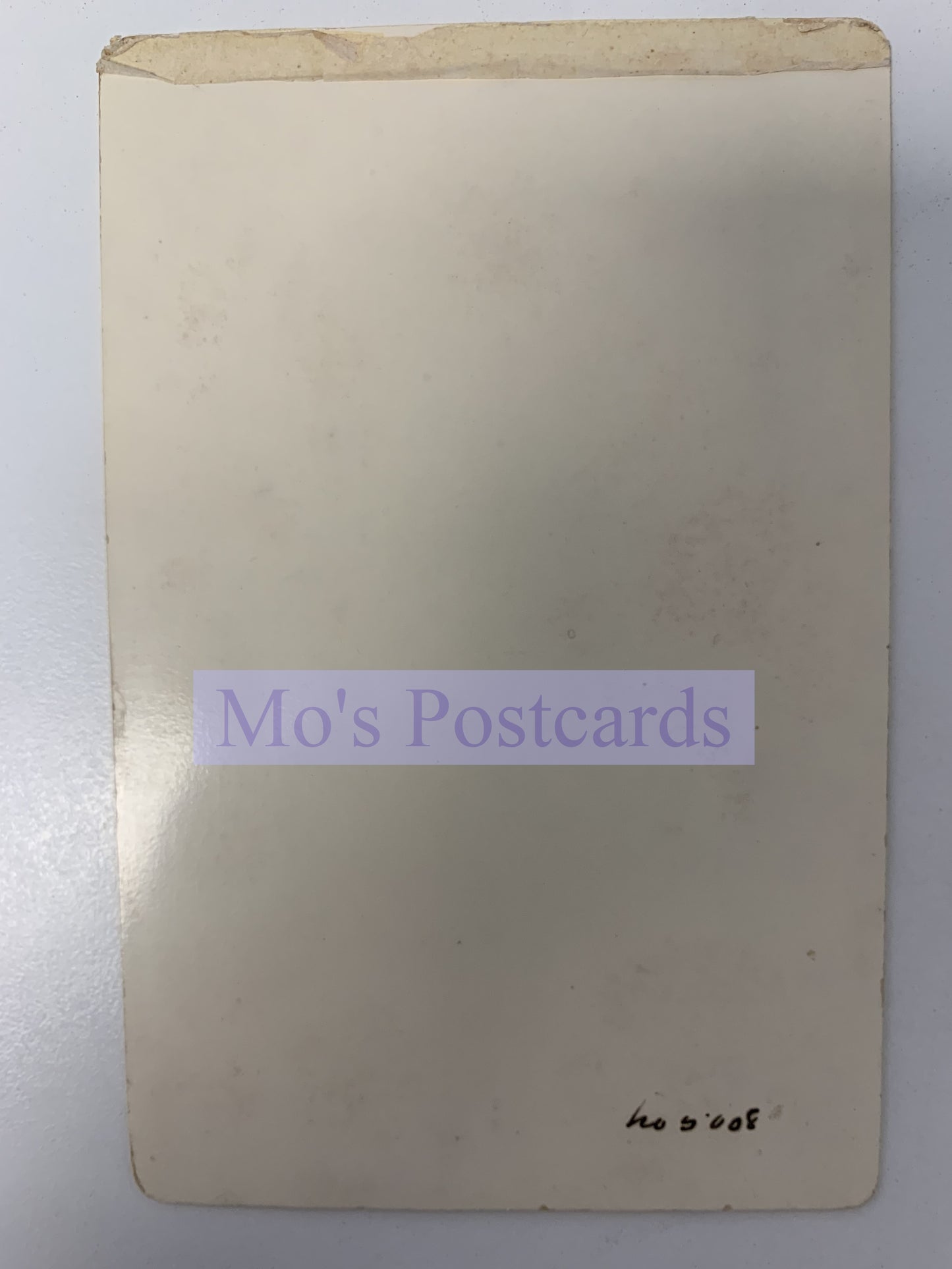 Vintage postcard with 'Mo's Postcards' label on a white background