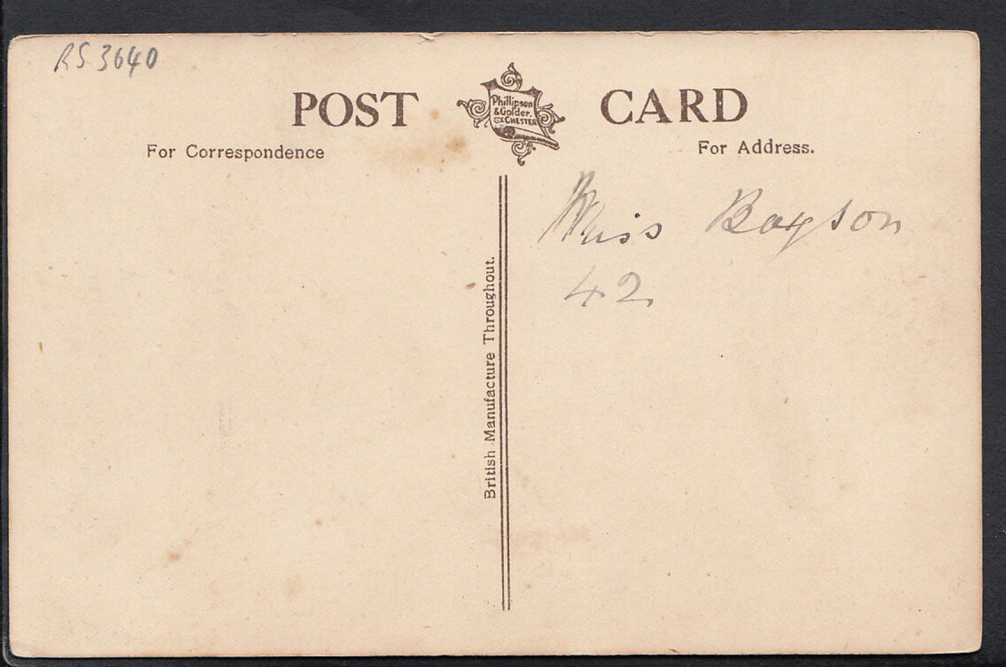 Cheshire Postcard - The Choir, Chester Cathedral RS3640