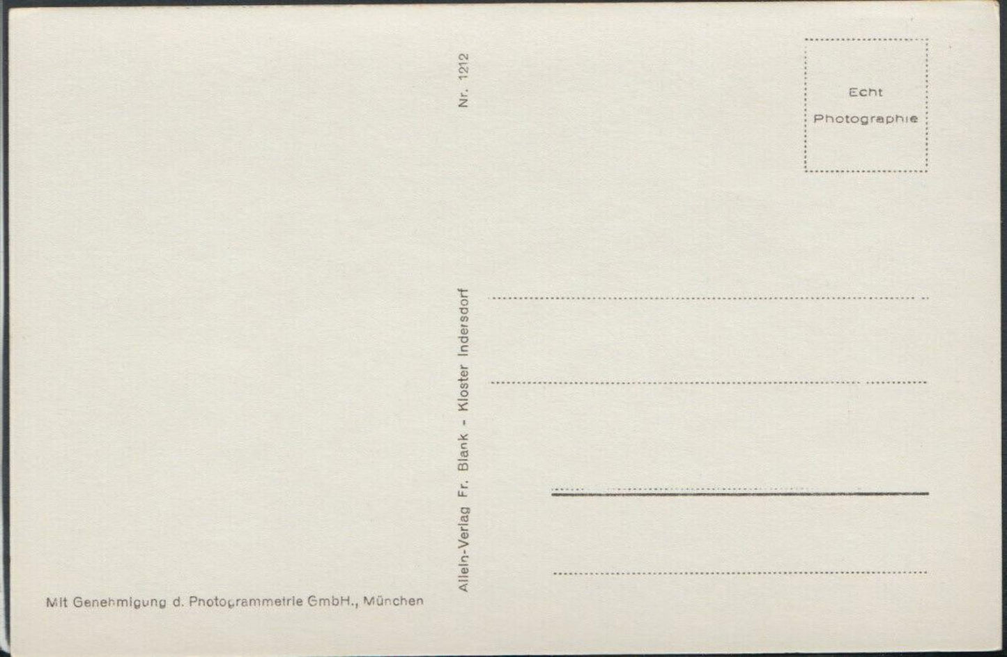 Germany Postcard - Fliegeraufnahme Kloster Indersdorf RS16453