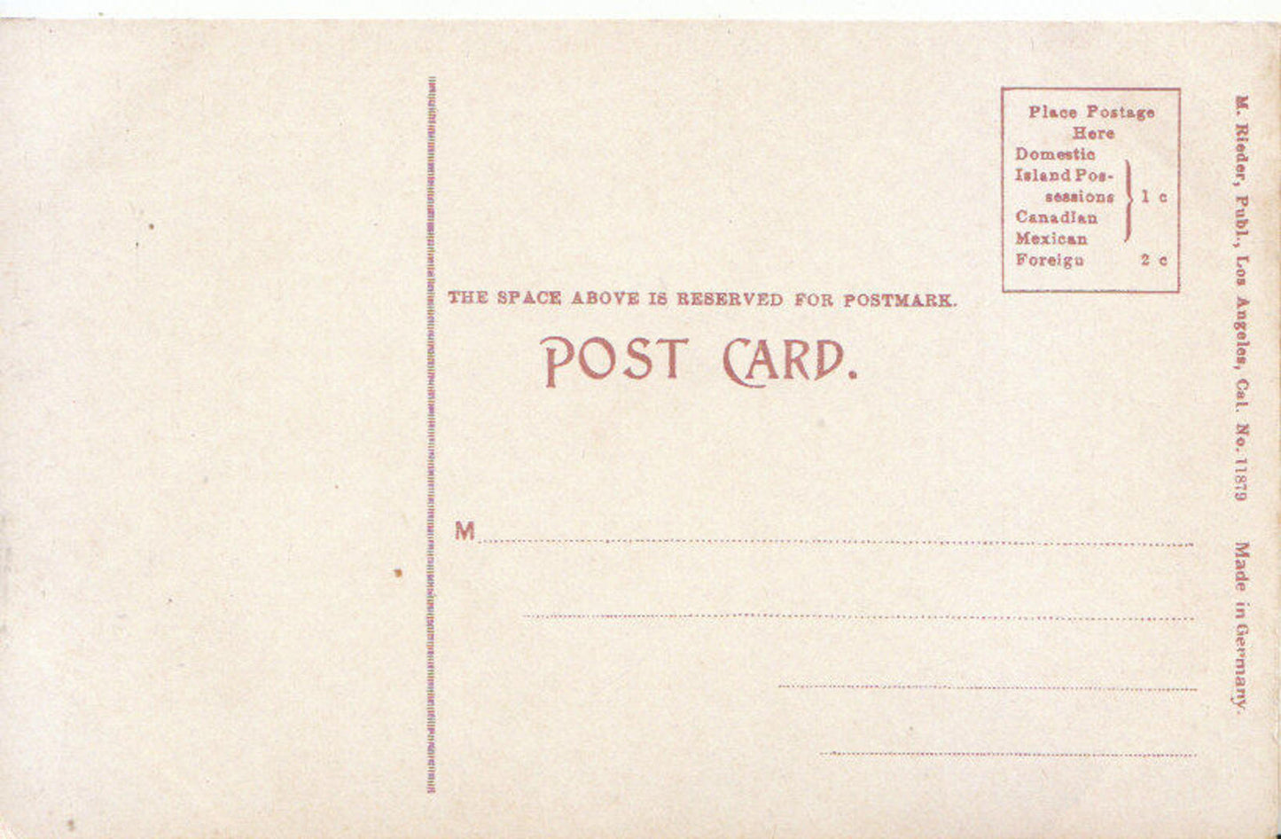 California Postcard: Mt Hamilton Lick Observatory 1900s, USA - 5282A