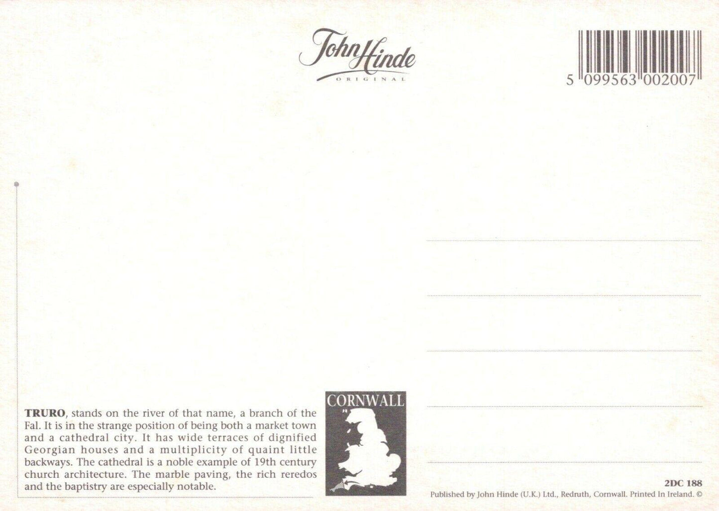 Cornwall Postcard - Views of Truro RRR45