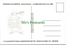 Load image into Gallery viewer, Food & Drink Postcard-Pizza,Pizzeria Da Mario,Gloucester Rd, Kensington RR14269