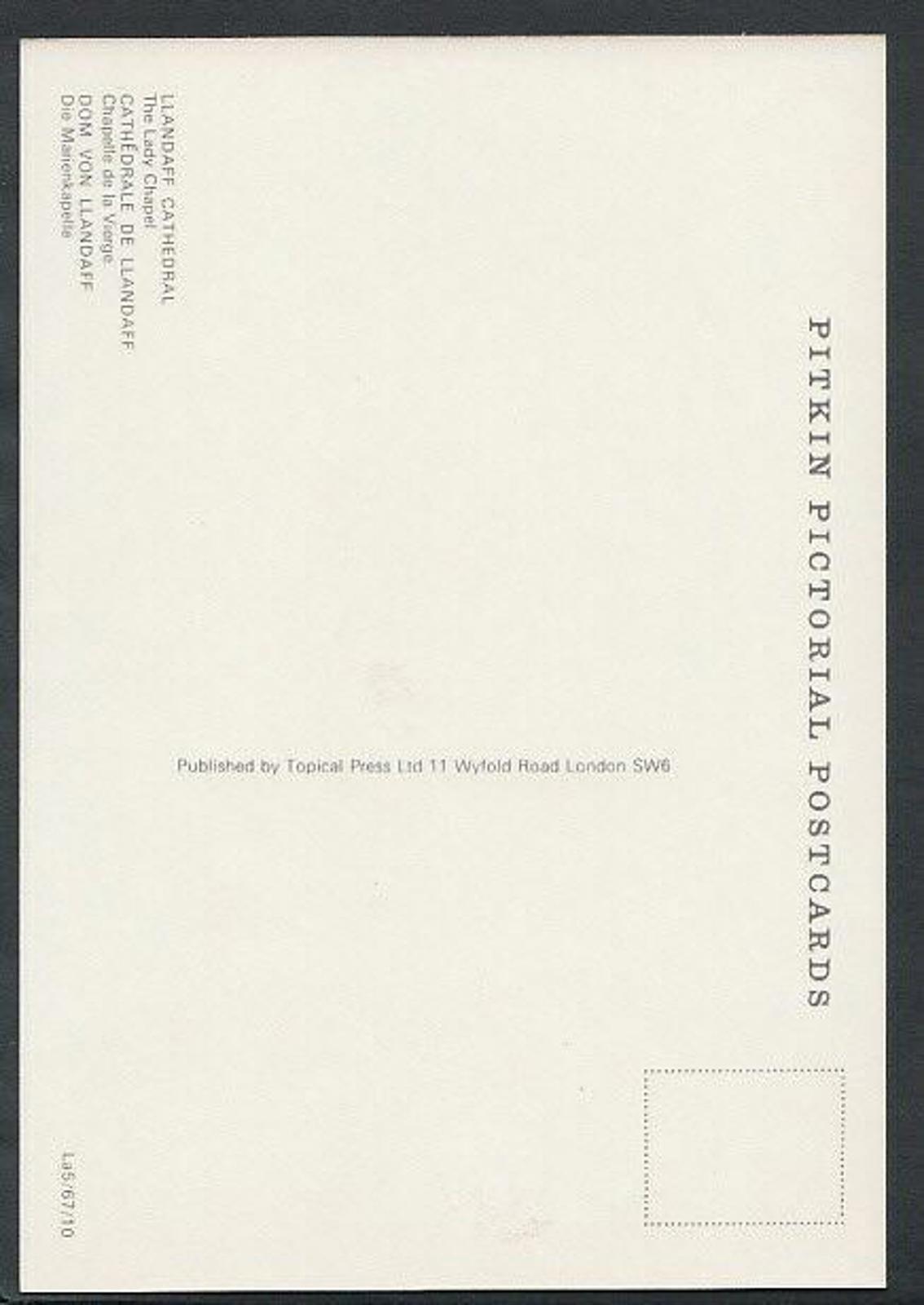 Wales Postcard - The Lady Chapel, Llandaff Cathedral RR2210