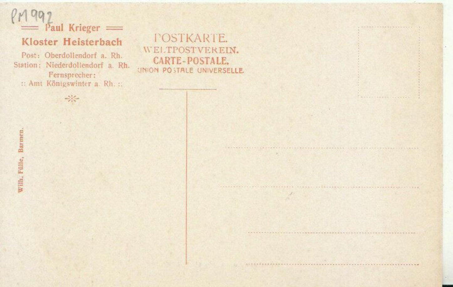 Germany Postcard - Kloster - Ruine Heisterbach TZ7684