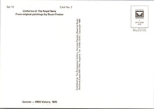 Load image into Gallery viewer, Military Art Postcard - Royal Navy Gunner, HMS Victory, 1805 - RR21892