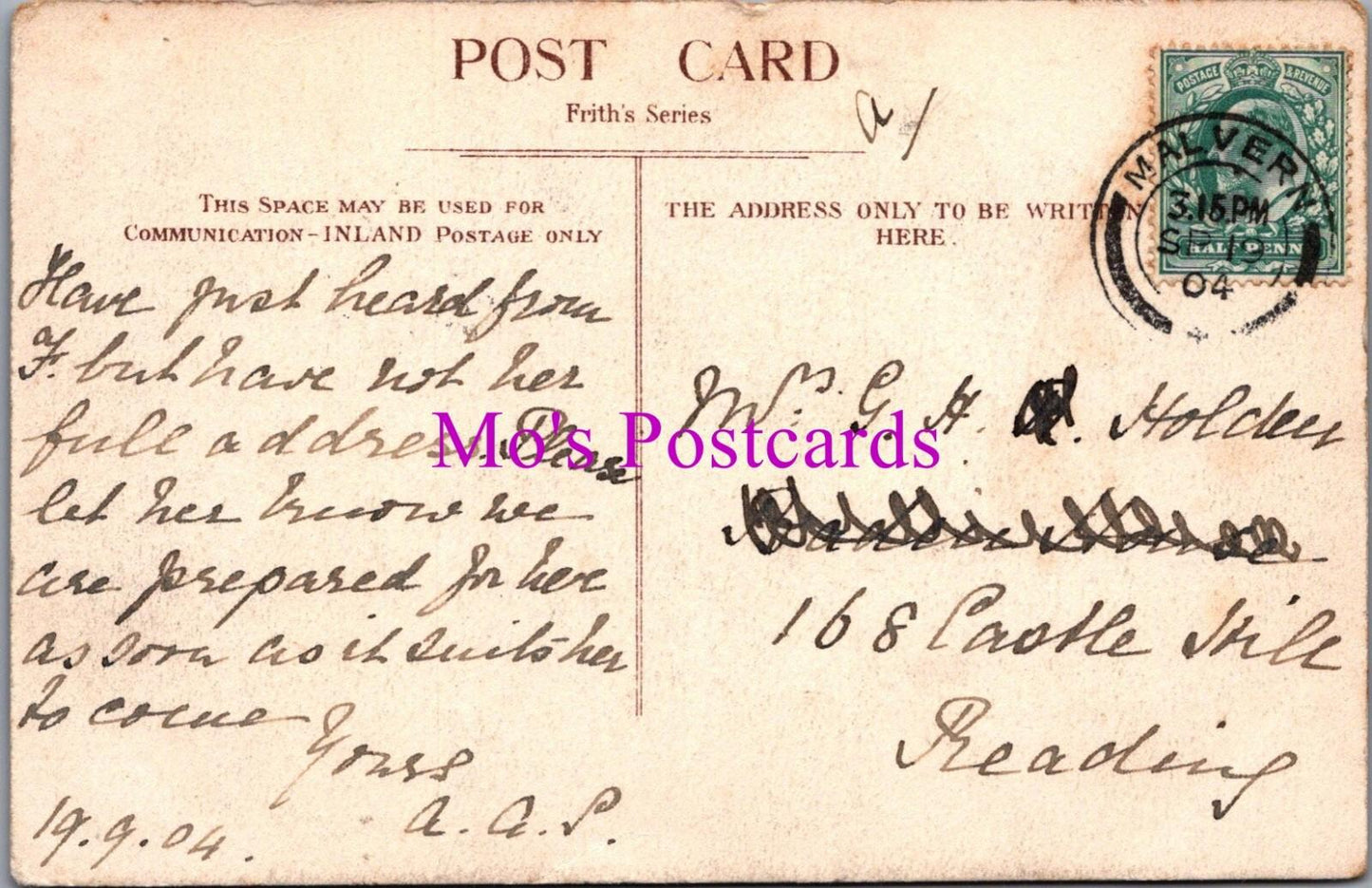Worcestershire Postcard: Old Malvern Malvern Church And Rectory Court RS39255