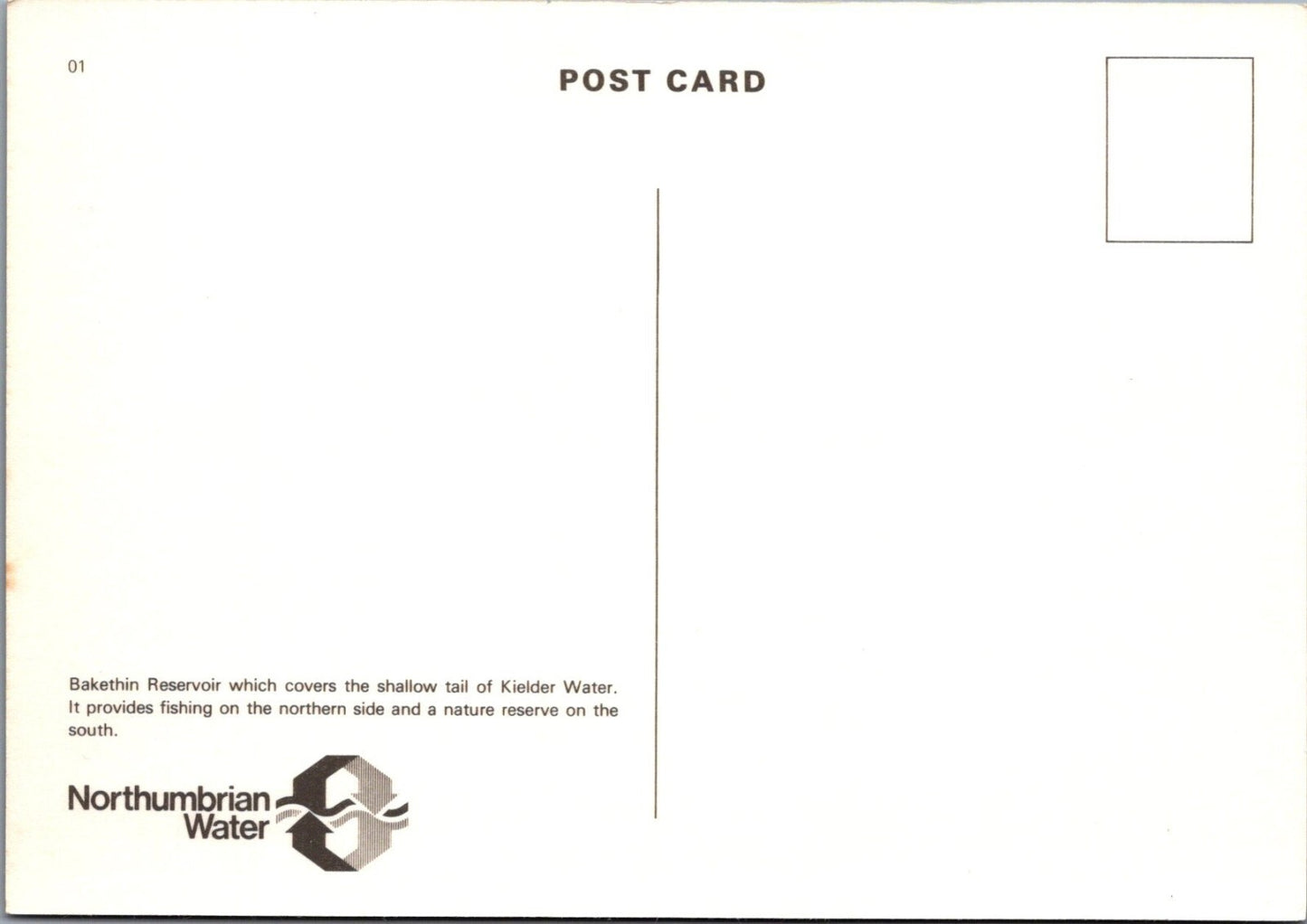 Northumberland Postcard:Bakethin Reservoir Kielder Water Landscape 1980’s XT4466