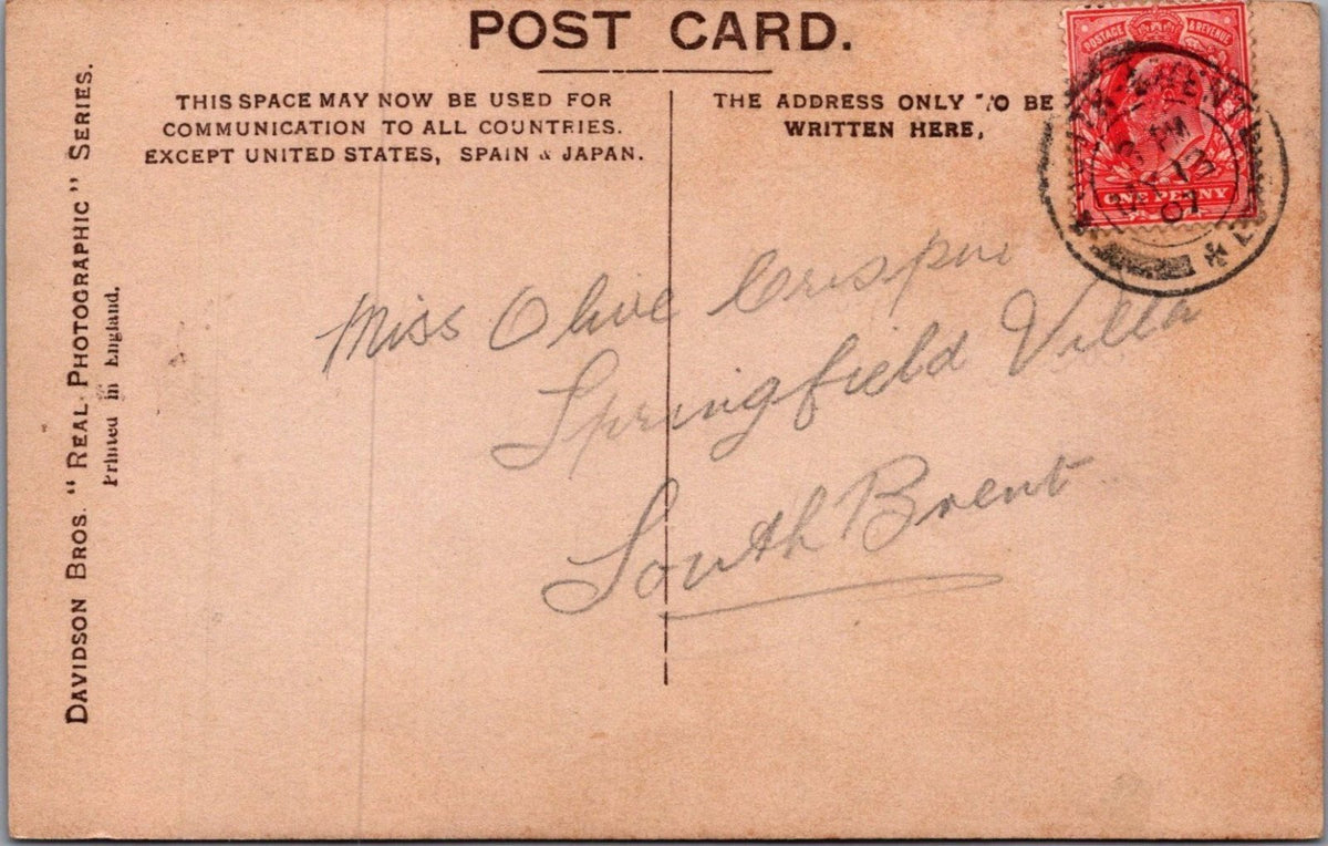 Actress Postcard: Miss Adrienne Augarde, Beautiful Coloured Dress RPPC XT5494