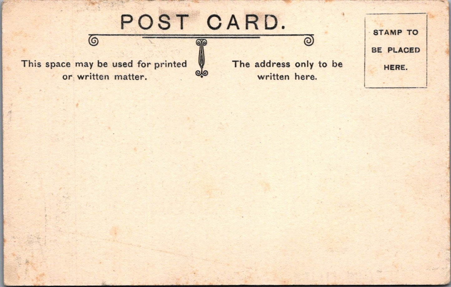 Patriotic Postcard: WWI Era Little Soldier Mascot Good Luck Token Back XT4122