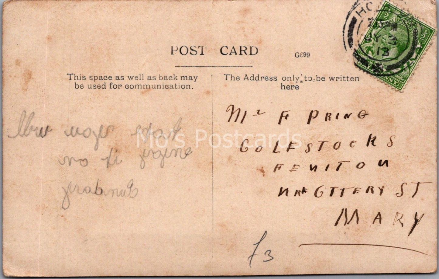 Food Humour Postcard: Wich Will 'E 'Ave The Passun's Nawse Comic 1913 XT4060