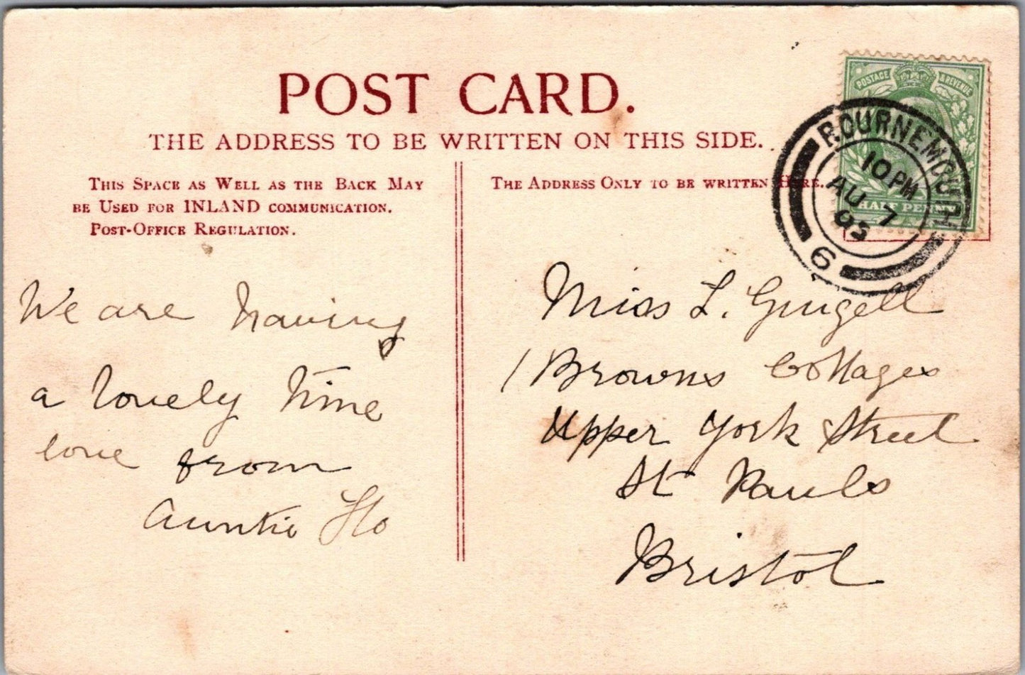 Dorset Postcard: Bournemouth, Cliff Walk And Pier Coastal View 1905 XT4160