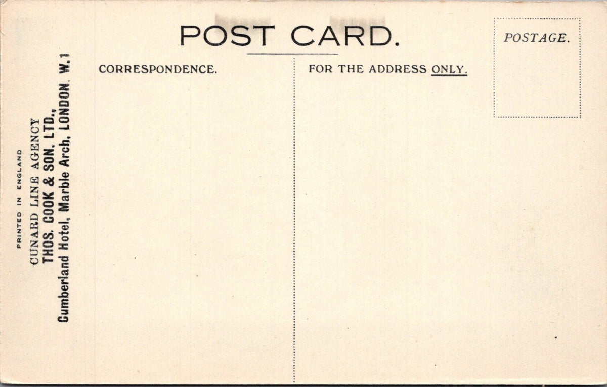 Shipping Postcard: RMS Alaunia Cunard Line Ocean Liner Thomas Cook XT5539