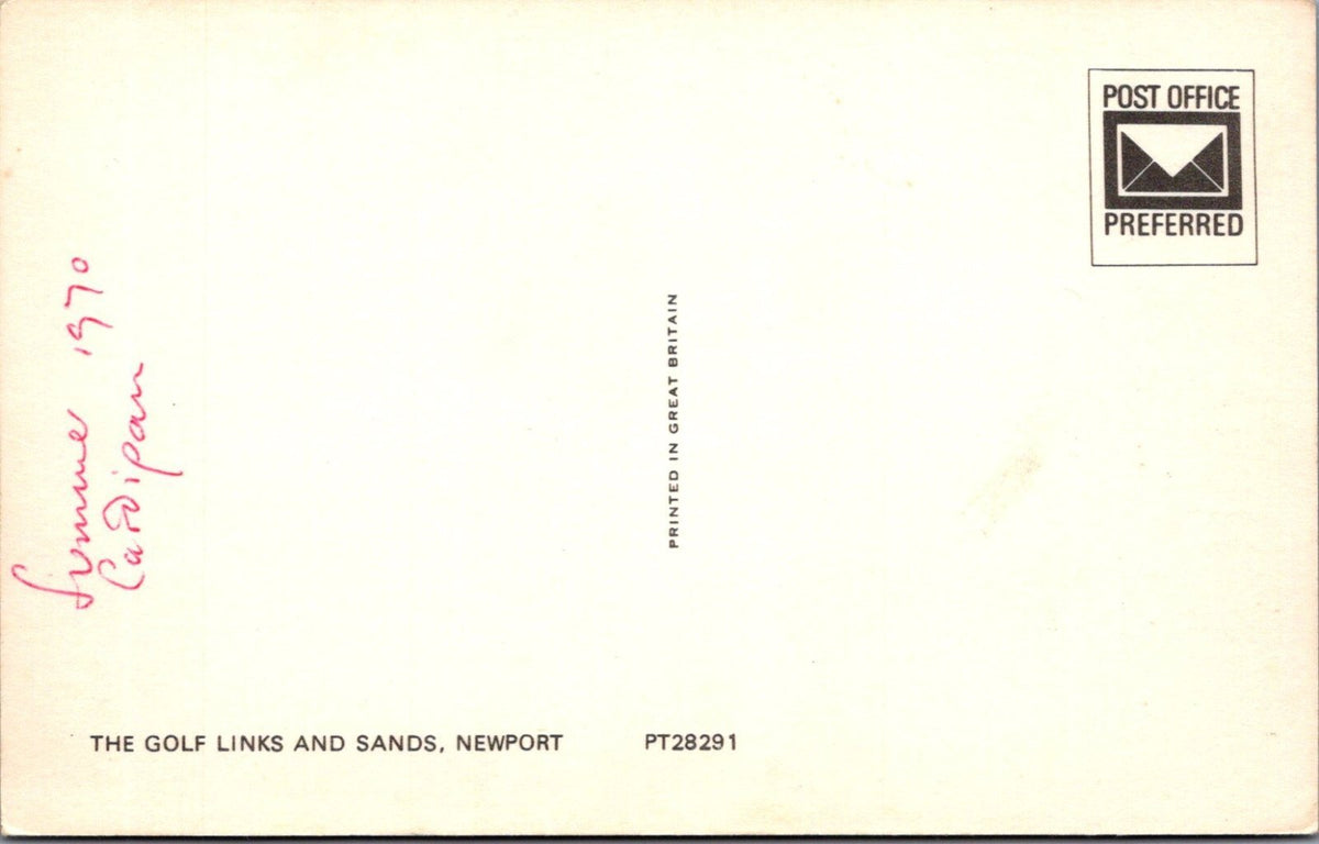Pembrokeshire Postcard: Newport Golf Links And Sands Coastal Views 1970 XT5099