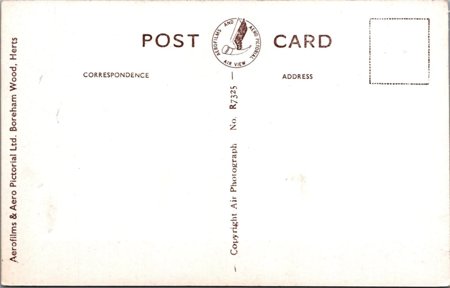 Staffordshire Postcard: Aerial View Of Trentham Gardens Lake RPPC XT4584