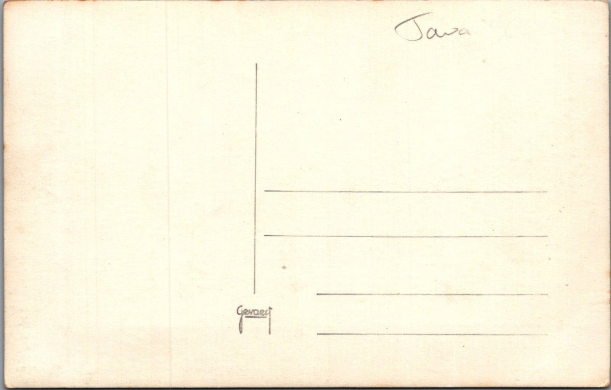 Java Postcard: Landscape View Mountain Volcano Slopes 1930s XT5464