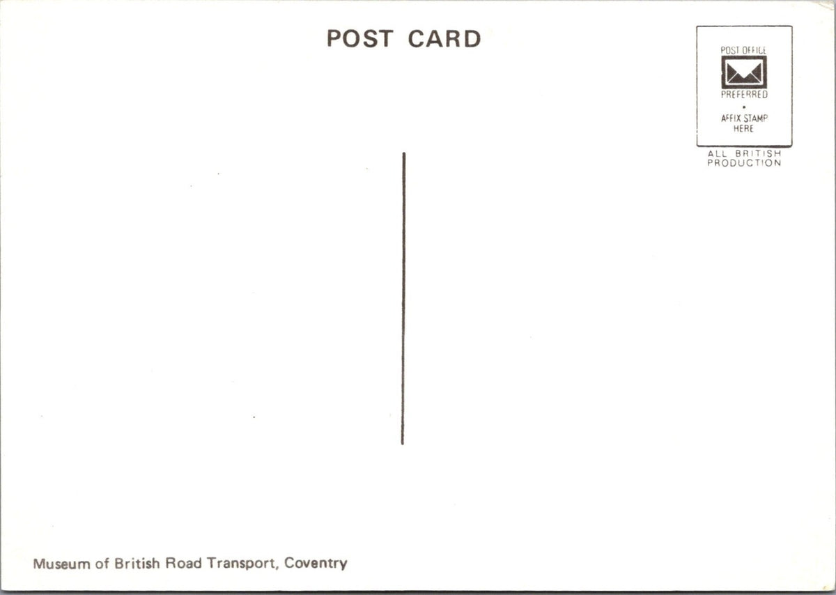 Bicycle Postcard: 1876 Lewson Lever Safety Bike Coventry Transport 1980s XT5338