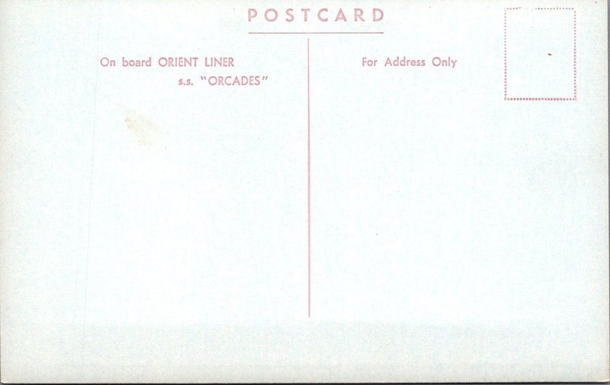 Shipping Postcard:SS Orcades Orient Liner First Class Cabin The Flat 50's XT5530