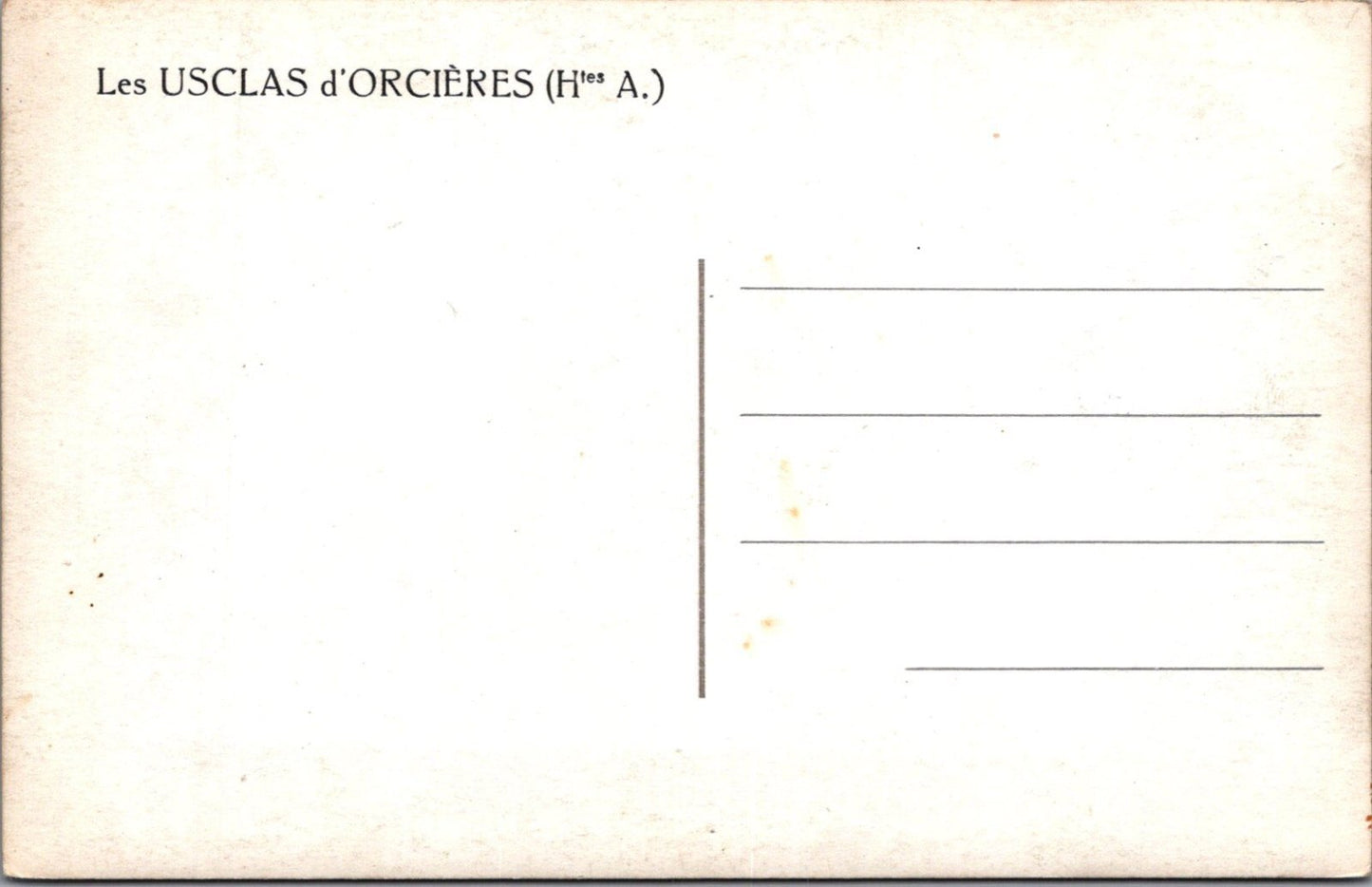 France Postcard: Orcieres Les Usclas Hautes Alpes Winter Snow Mountains RPPC XT3498