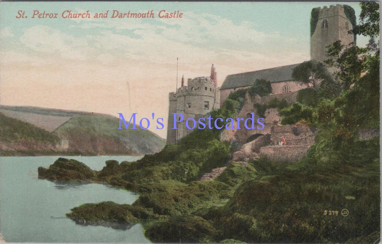 Devon Postcard - Dartmouth Castle & St Petrox Church DC2022