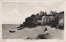 Load image into Gallery viewer, Devon Postcard - Beach and Torcross Hotel XT139