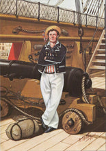 Load image into Gallery viewer, Military Art Postcard - Royal Navy Gunner, HMS Victory, 1805 - RR21892