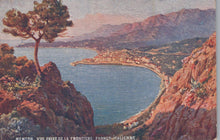 Load image into Gallery viewer, France Postcard - Menton, Vue Prise De La Frontiere Franco-Italienne XT26