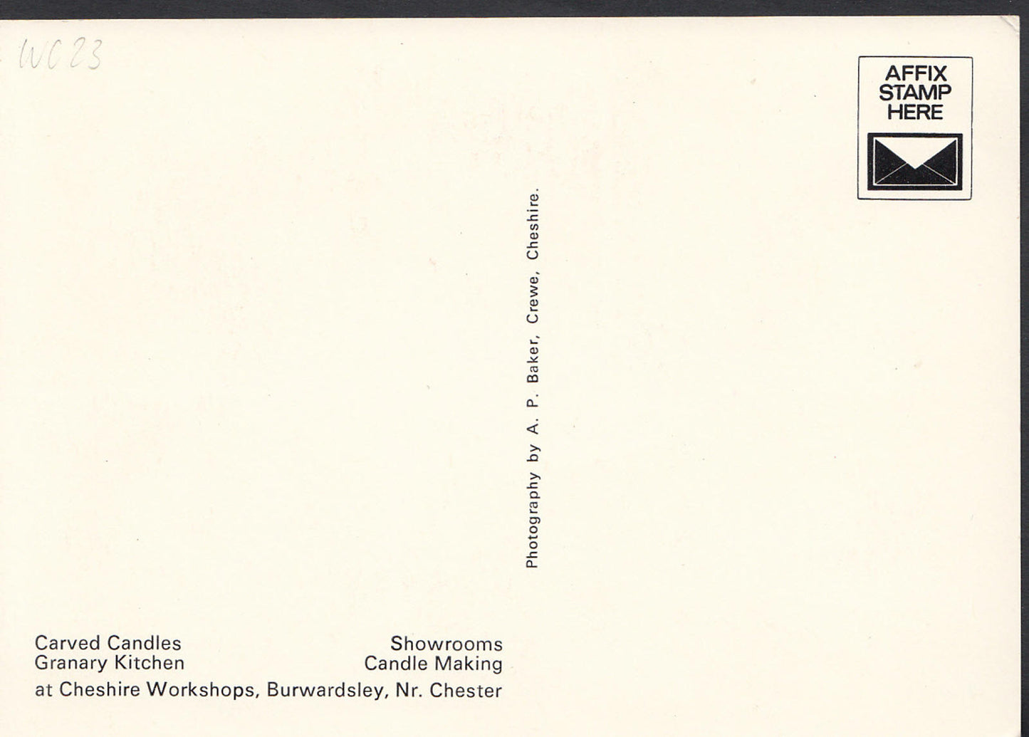 Cheshire Postcard - Cheshire Workshops, Burwardsley, Nr Chester WC23