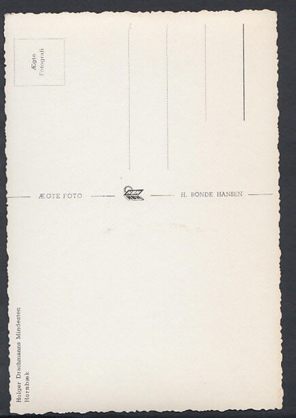 Denmark Postcard - Holger Drachmanns Mindesten, Hornbaek RR2263