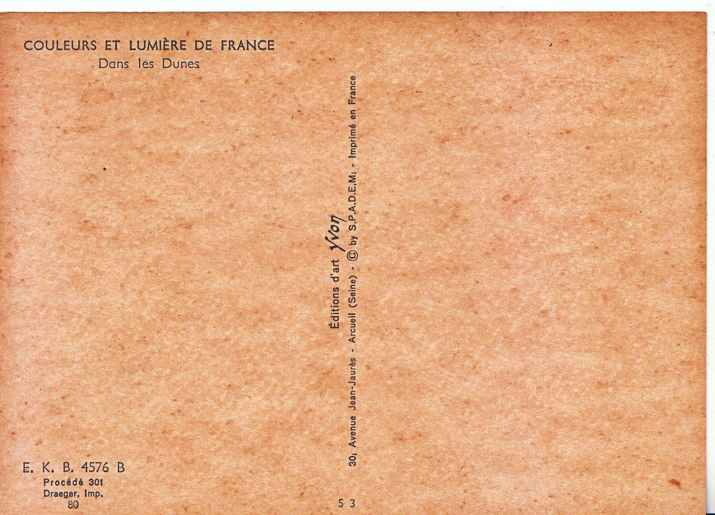 France Postcard - Couleurs Et Lumiere De France, Dans Les Dunes SM111