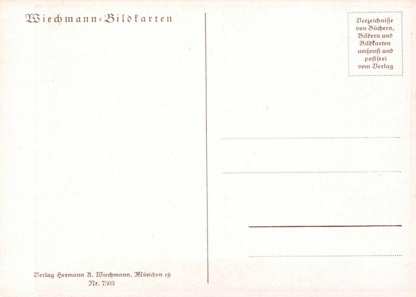 Art Postcard - Miechmann Bildfarten - Hans Stadelmann? RR9544