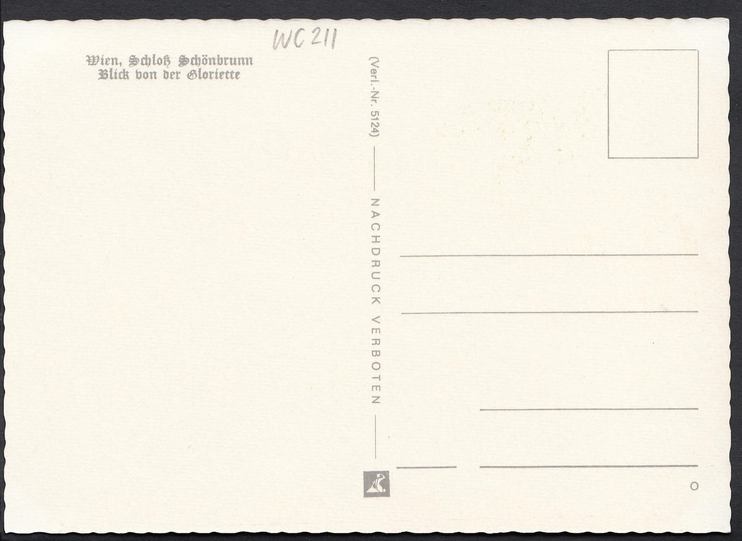 Austria Postcard - Vienna - Wien, Schloss Schonbrunn